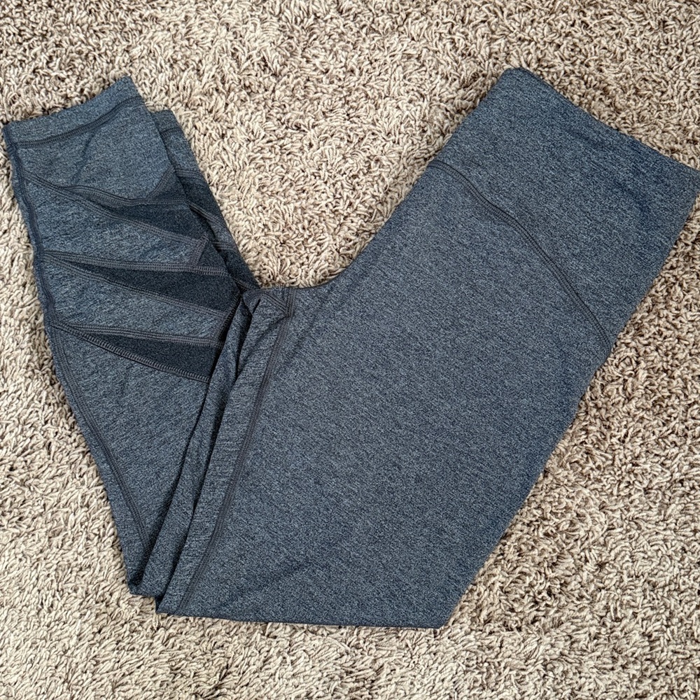 Gray Leggings with Mesh Detail Lululemon!